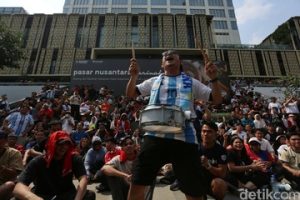 Euforia Nobar Argentina Vs Swiss di Sarinah, Ribuan Warga Padati CFD
