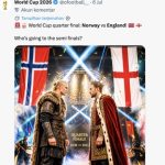 Inggris vs Norwegia di Perempat Final Piala Dunia 2026: Kane vs Haaland